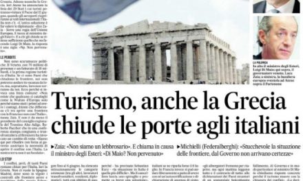 Adesso è colpa della Grecia