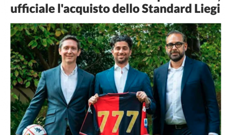 La 777 Partners acquista lo Standard Liegi