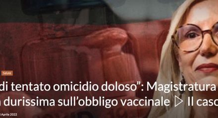 Vaccinazione obbligatoria: tentato omicidio doloso