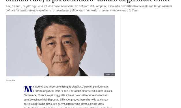 Ultimissime: Attentato a Shinzo Abe!