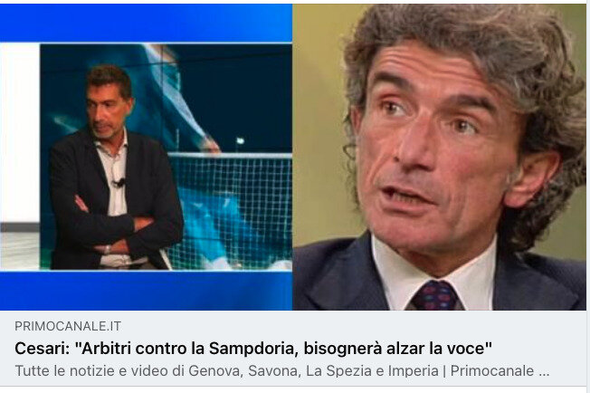 Cesari sulla Sampedoria