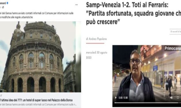 Genoani, vogliamo svegliarci?