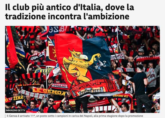 Il Genoa, visto dalla stampa che conta…